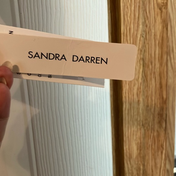 NWOT Sandra Darren Blue and White Maxi Sundress - Picture 2 of 6